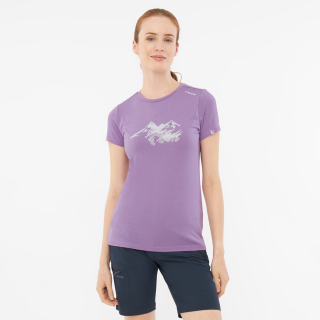 T-shirt damski VIKING Lenta Bamboo Light Lady fioletowy