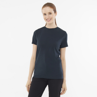 T-shirt Salen Lady Merino Navy