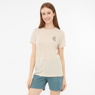 T-shirt damski VIKING Rune Lady beżowy