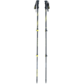 Poles Teho Trekking Black-Yellow