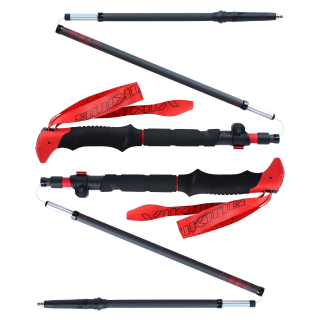 Kije VIKING Spider FS Trekking czerwone