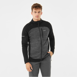 Bluza męska VIKING Delmore Hoodie Man rozpinana z kapturem czarna