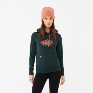 Bluza damska VIKING Panaka Hoodie Bamboo Lady z kapturem zielona