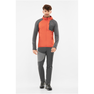 Bluza męska VIKING Birger Man rozpinana z kapturem pomarańczowo-szara