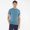 T-shirt Salen Man Merino Blue