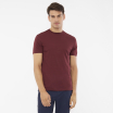 T-shirt Salen Man Merino Burgund